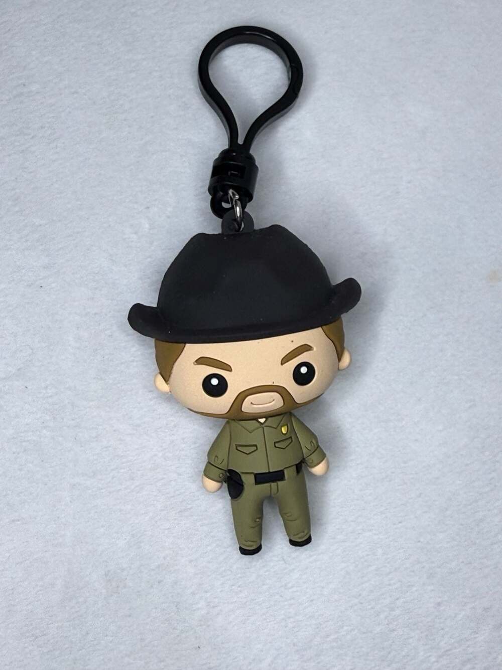 Stranger Things Chief Hopper Figural 3D Foam Bag Clip Keychain